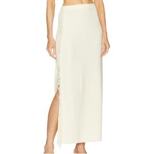 Clea Canton Fringe Knit Skirt